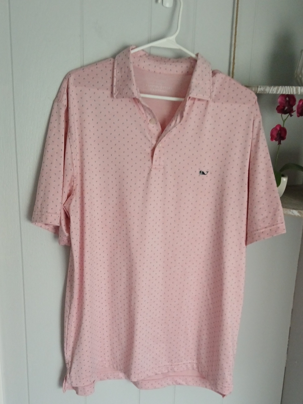 Vineyard Vines Mens Performance Golf Shirt Large